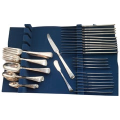 Porter Blanchard Handmade Sterling Flatware Set with Serving Pieces