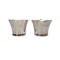 Porter Blanchard Sterling Silver Arts & Crafts Sugar Bowl and Creamer
