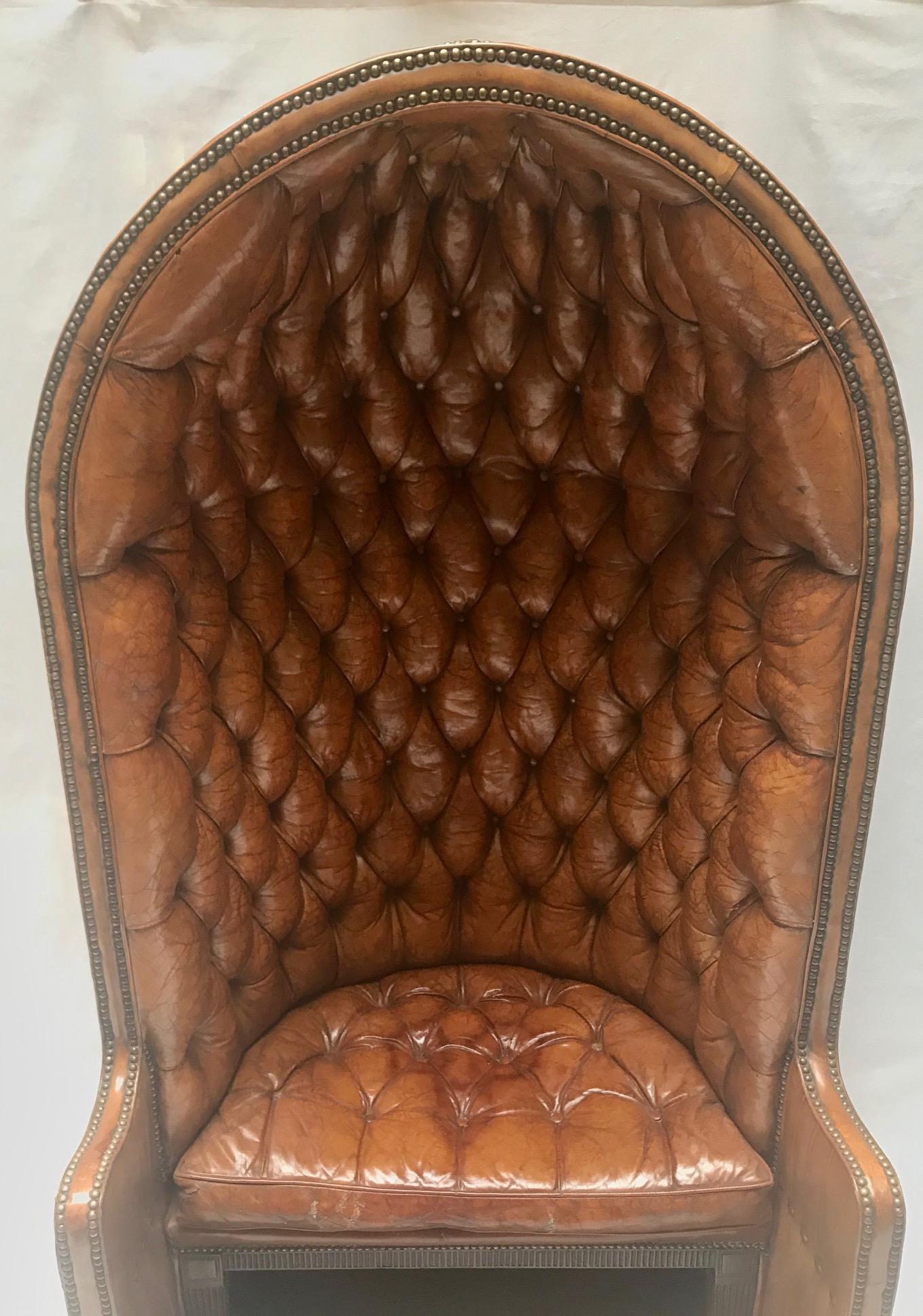 George III Porter's Chair Having Belonged to Claude François For Sale