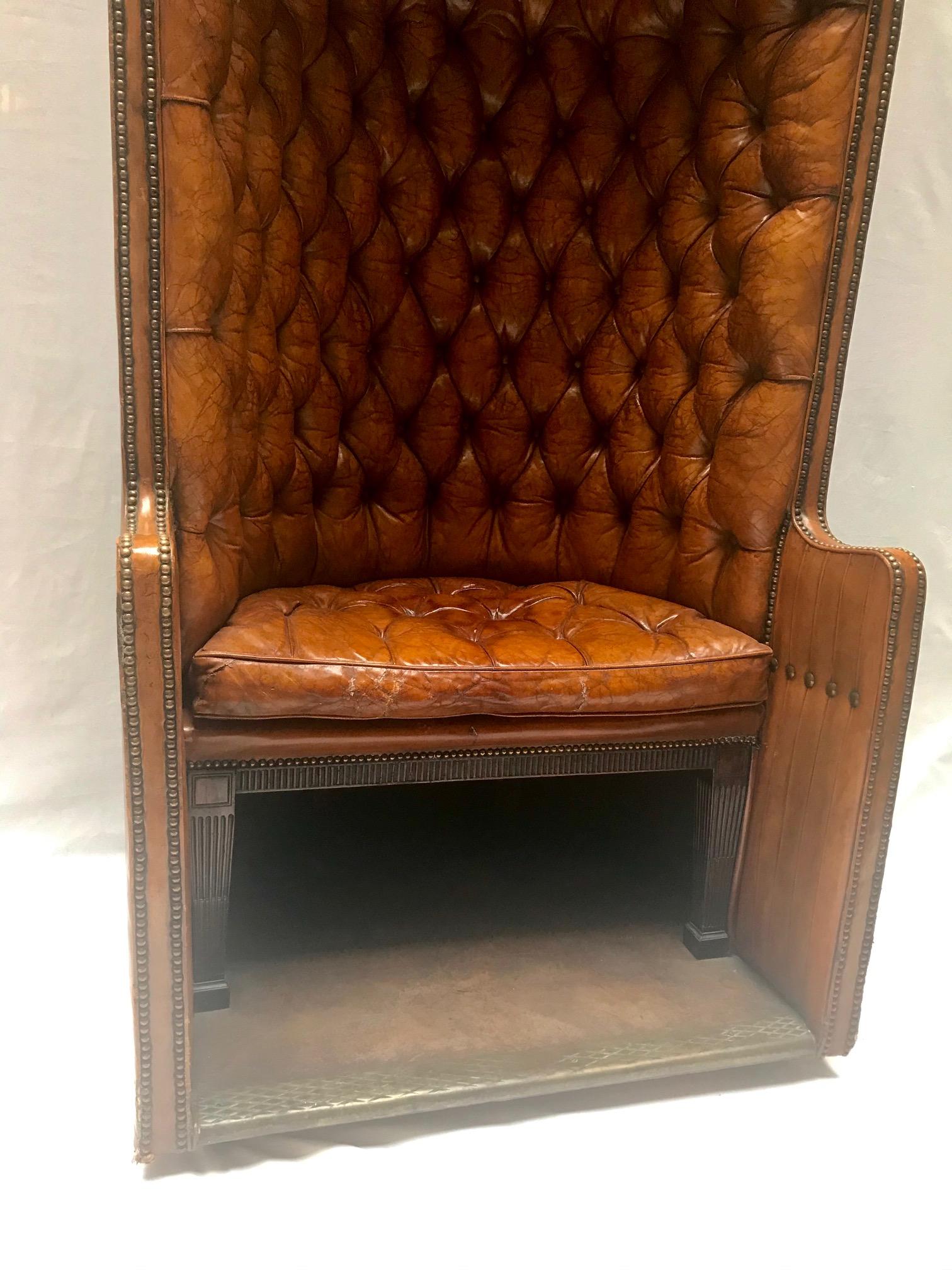 English Porter's Chair Having Belonged to Claude François For Sale