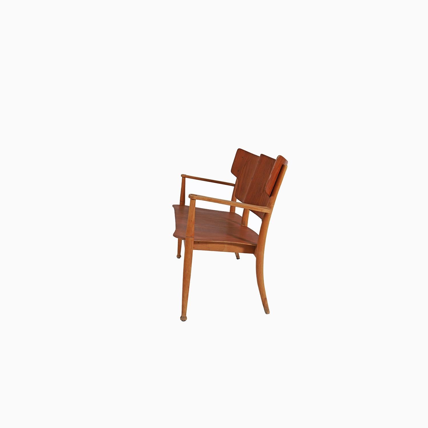Oiled ‘Portex’ settee by Peter Hvidt & Orla Molgaard Nielsen in Teak & Beech For Sale