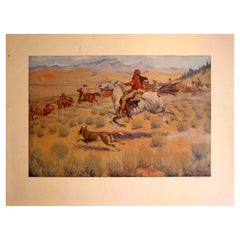 Portefeuille d'artiste de Frederic Remington Proofs