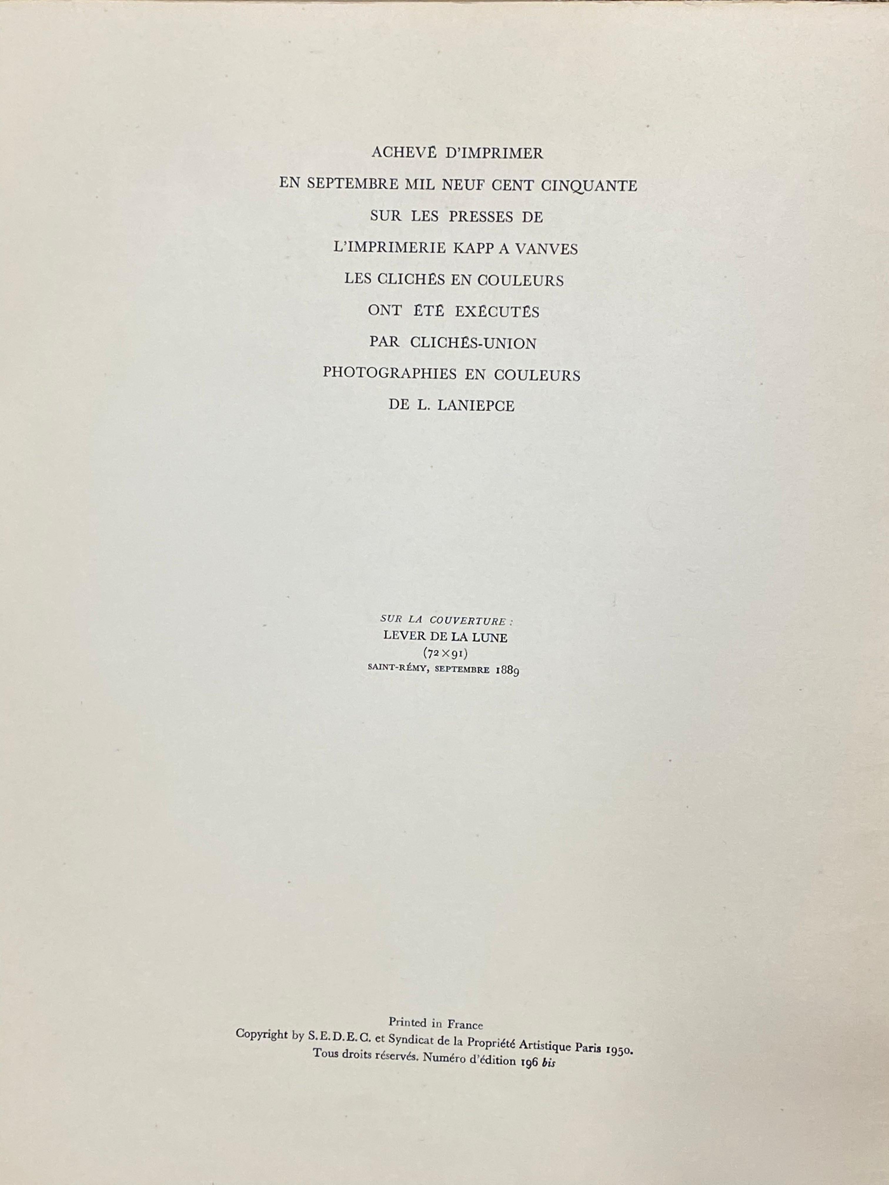Milieu du XXe siècle Portfolio V. Van Gogh Les Editions du Chêne, 1950