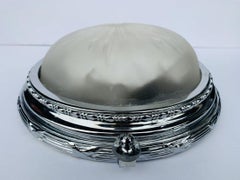 Porthole Ceiling Light in Polished Nickel by Vaughan