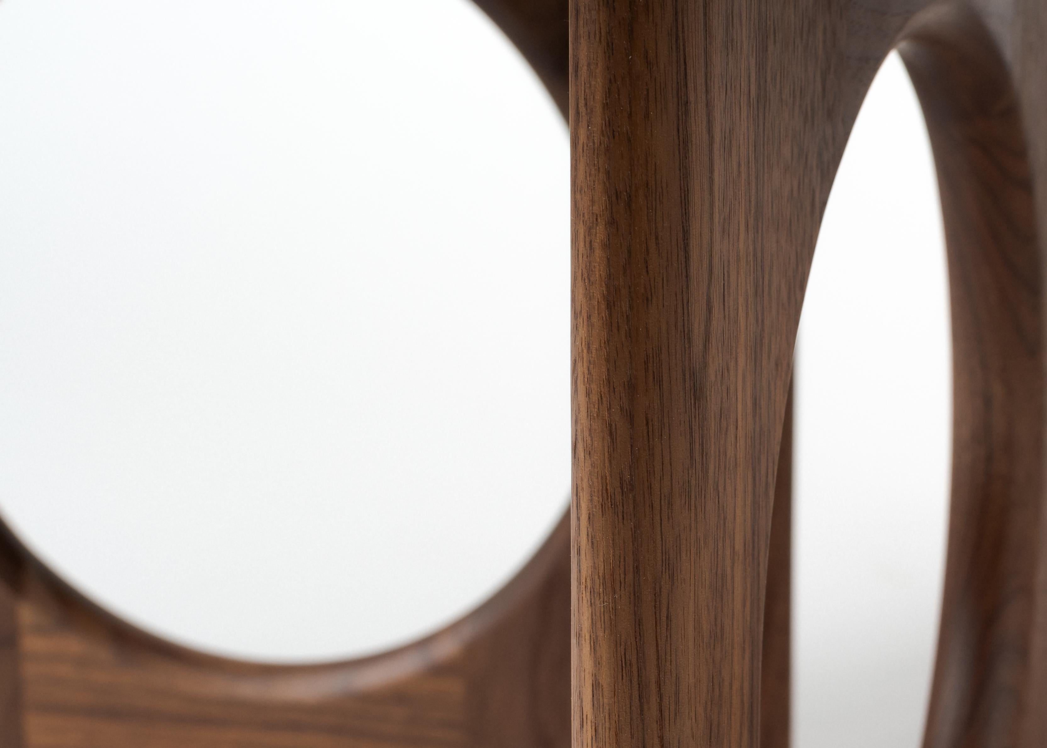 Porthole Low Table, Handcrafted Massivholz Couchtisch im Zustand „Neu“ im Angebot in Stevenson, WA