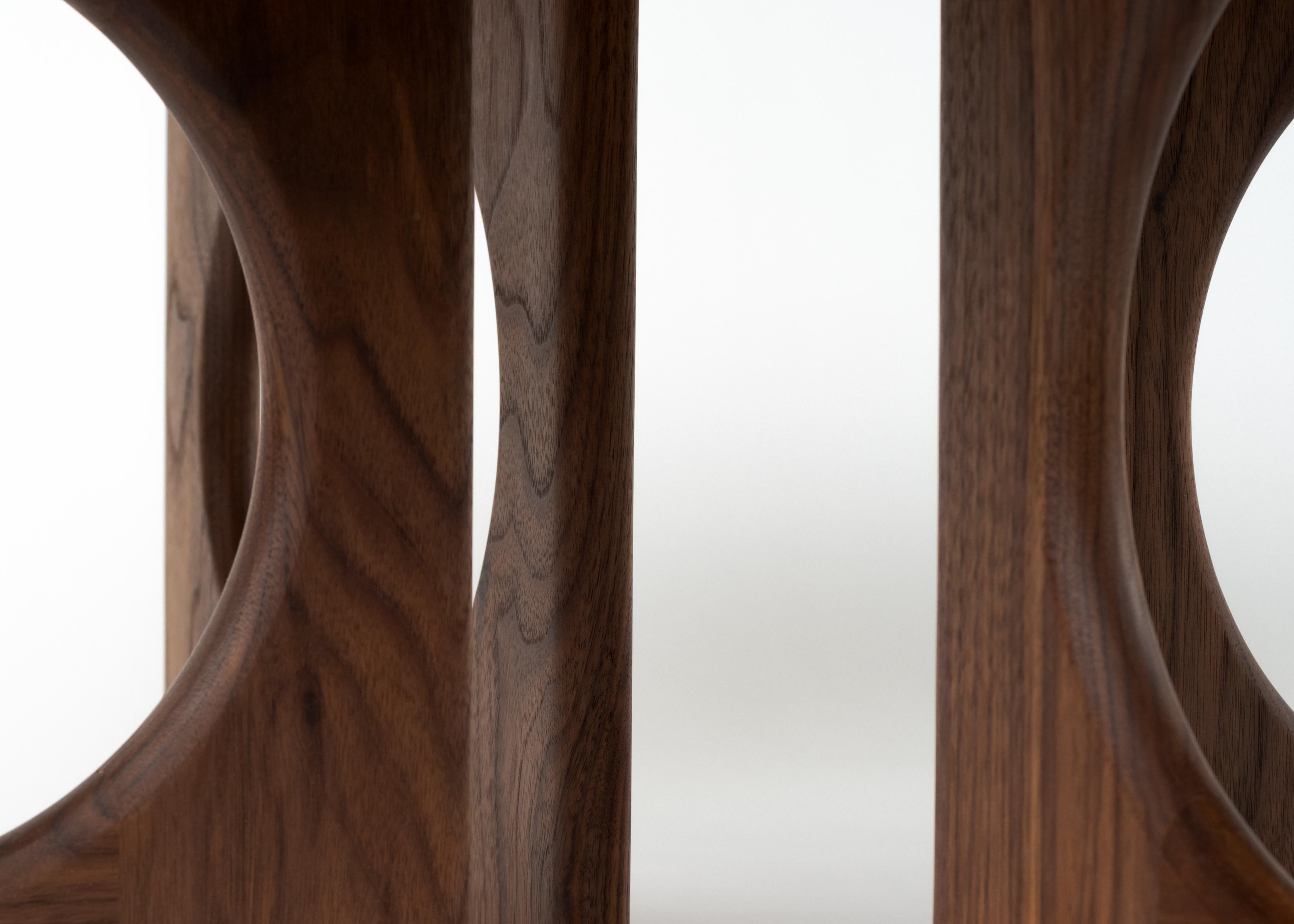 Porthole Low Table, Handcrafted Massivholz Couchtisch (21. Jahrhundert und zeitgenössisch) im Angebot