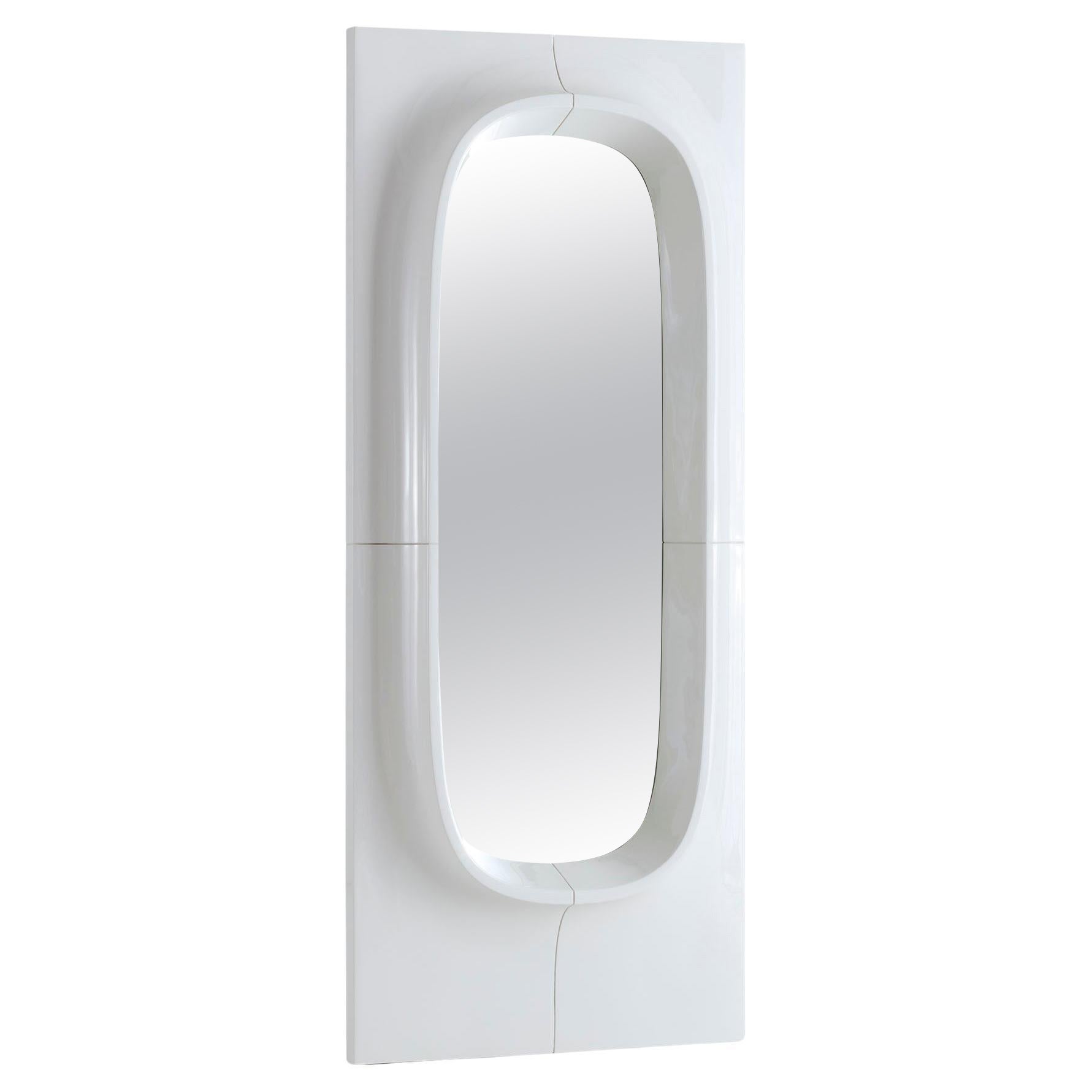 Porthole Mirror by Willo Perron for NO GA - Large - Off-White