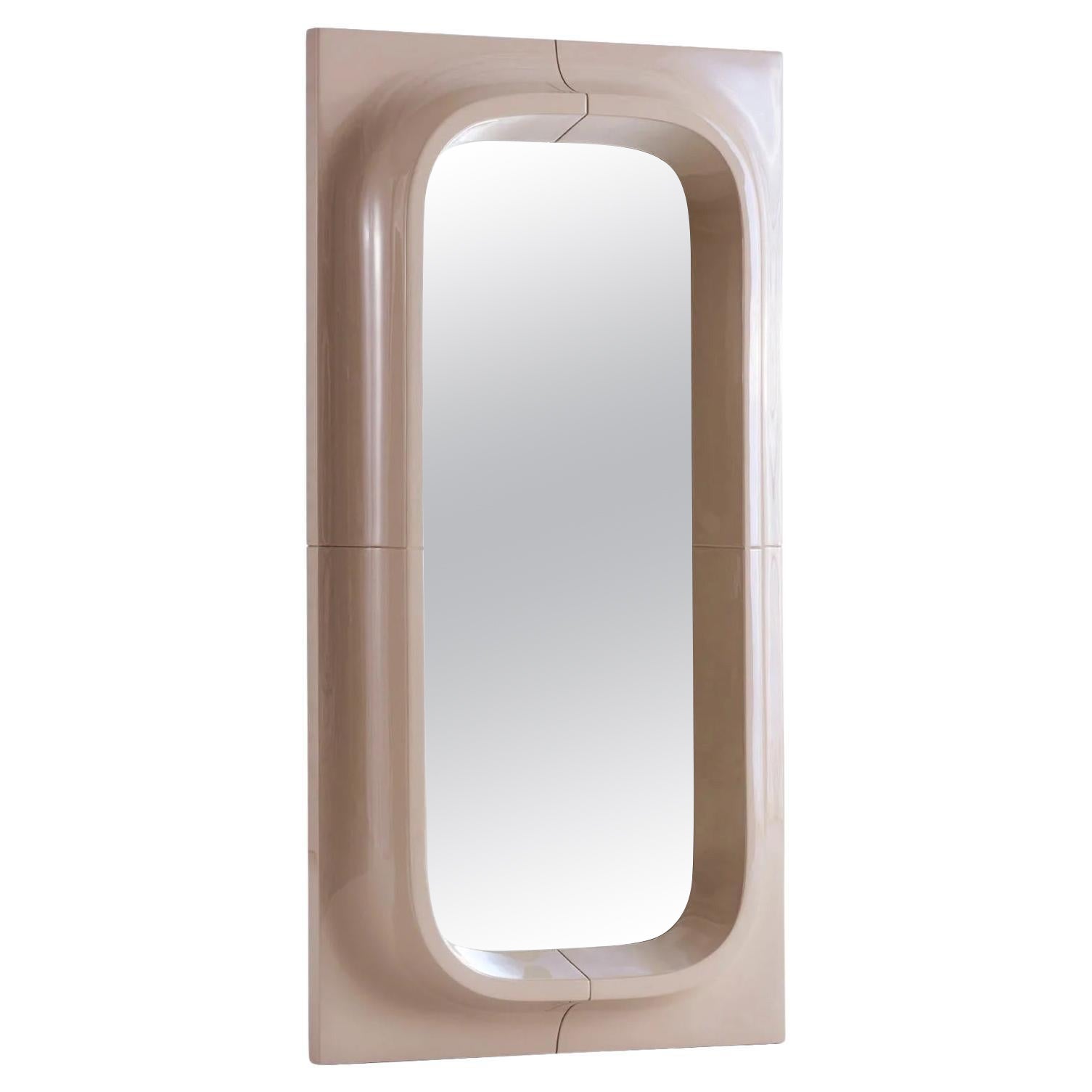 Porthole Mirror by Willo Perron for NOGA - Small - Taupe Brown