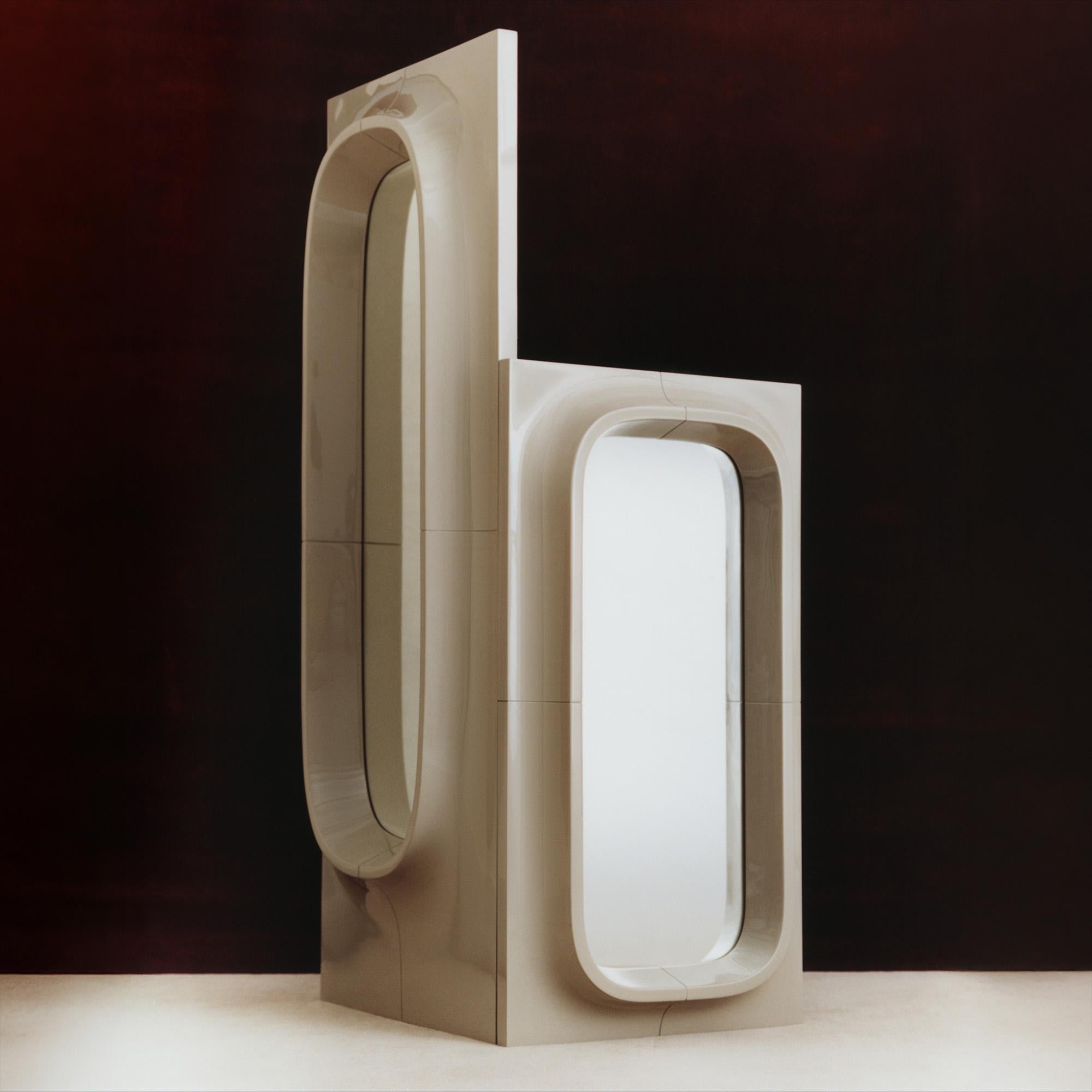 Miroir de hublot grand modèle par Willo Perron pour NO GA en vente 4