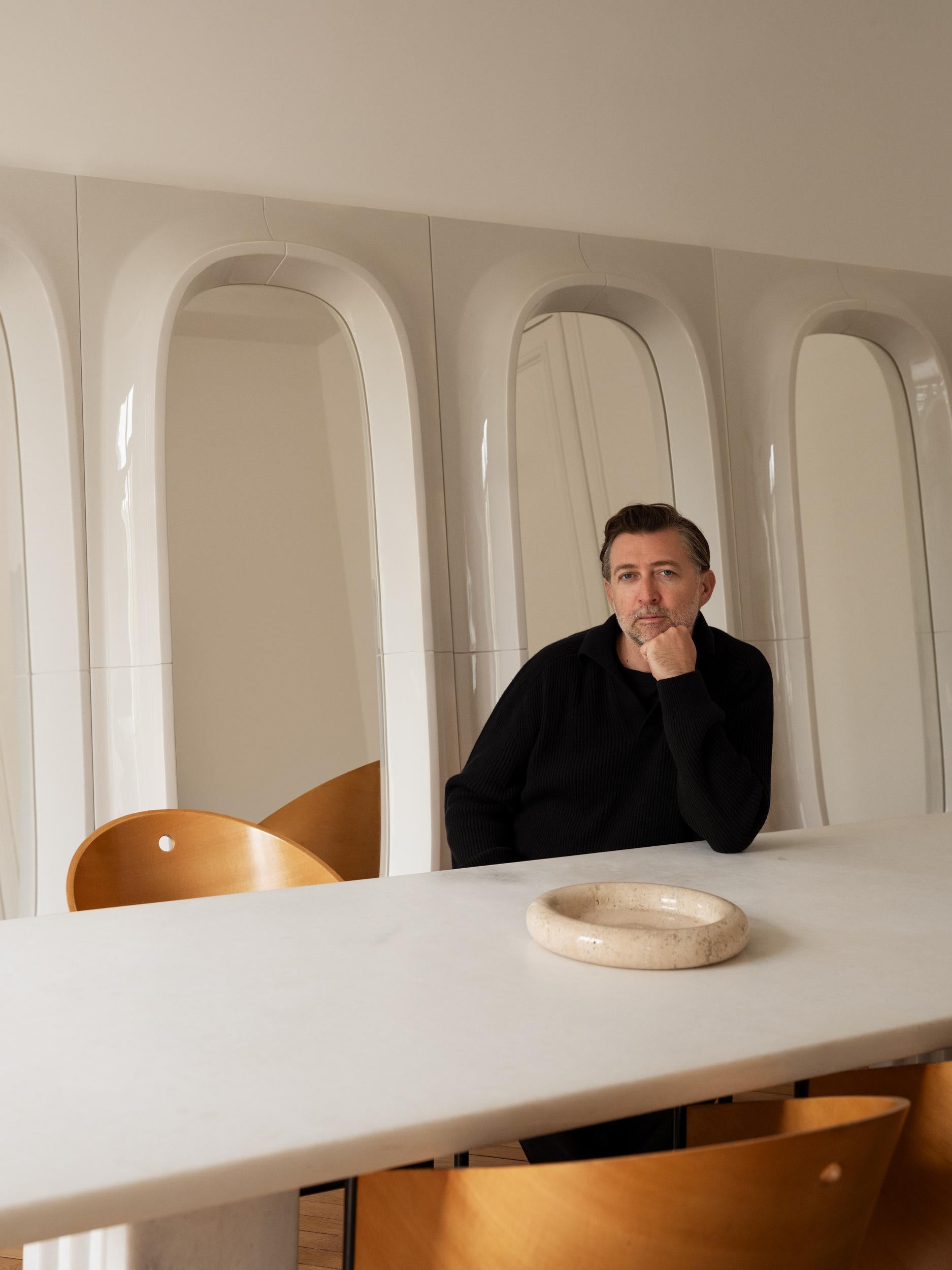 Philippin Miroir de hublot grand modèle par Willo Perron pour NO GA en vente