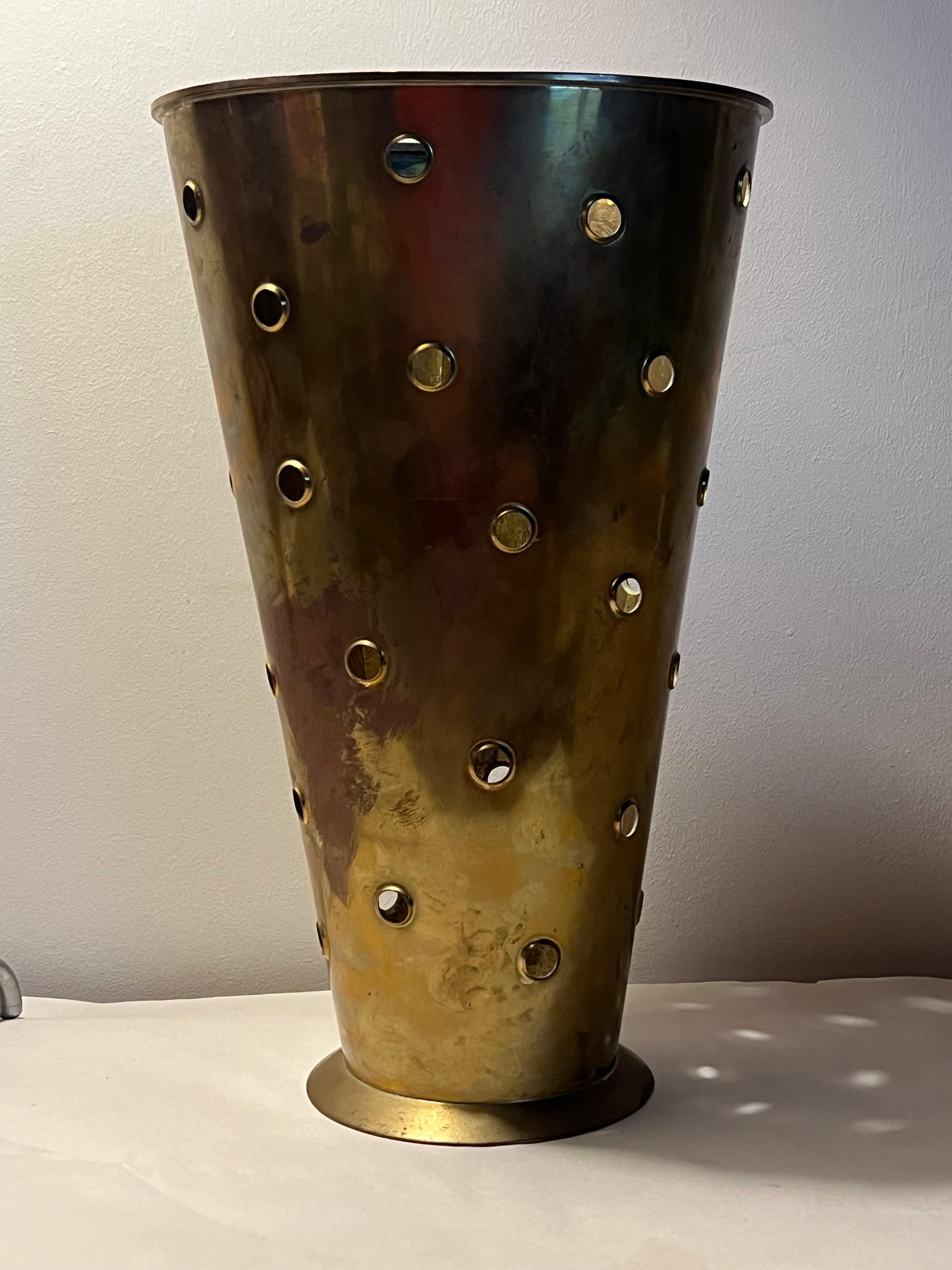 Portaombrelli d'epoca in ottone tedesco Ca' 1960 in vendita 5