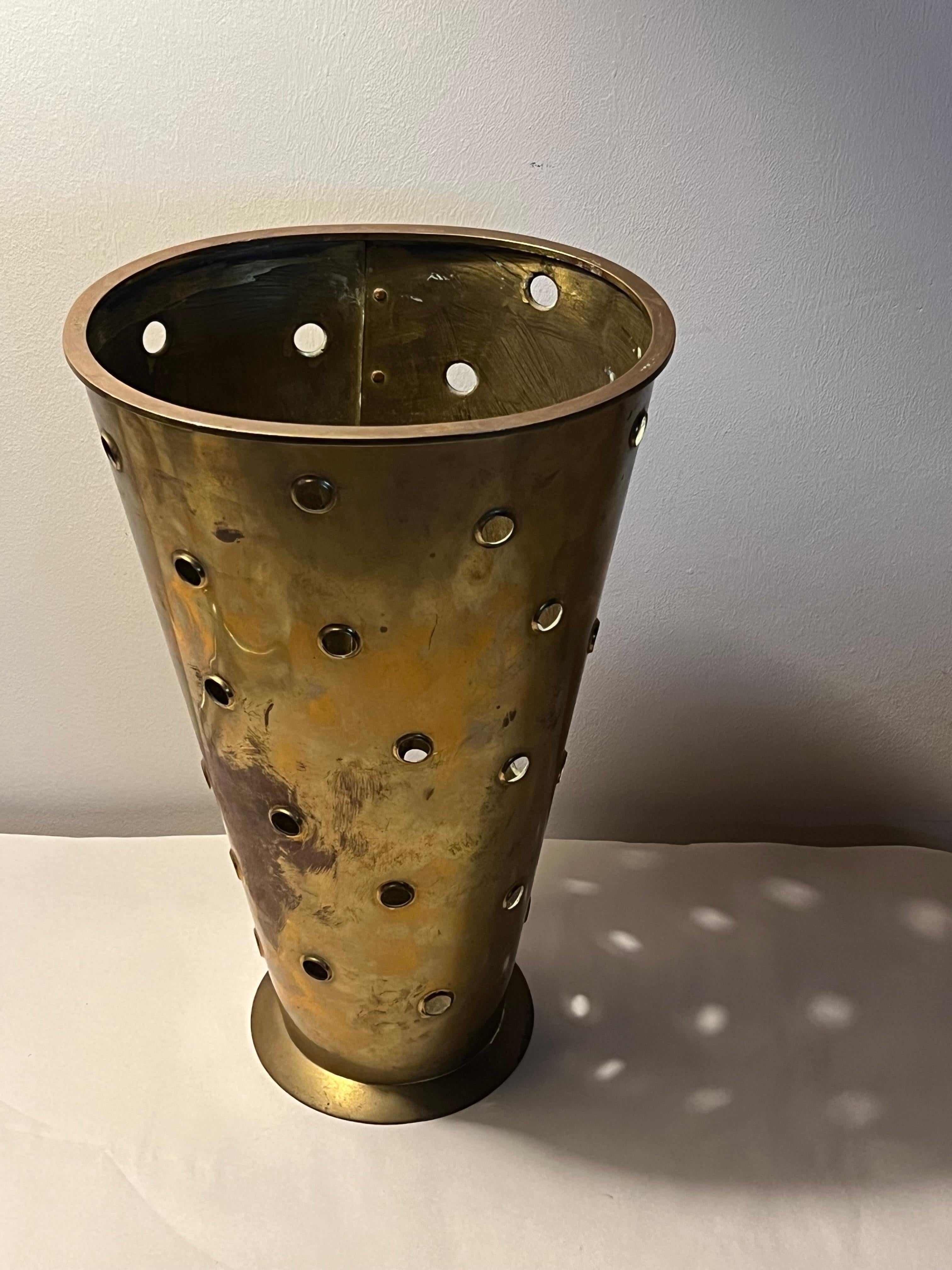Portaombrelli d'epoca in ottone tedesco Ca' 1960 in vendita 6