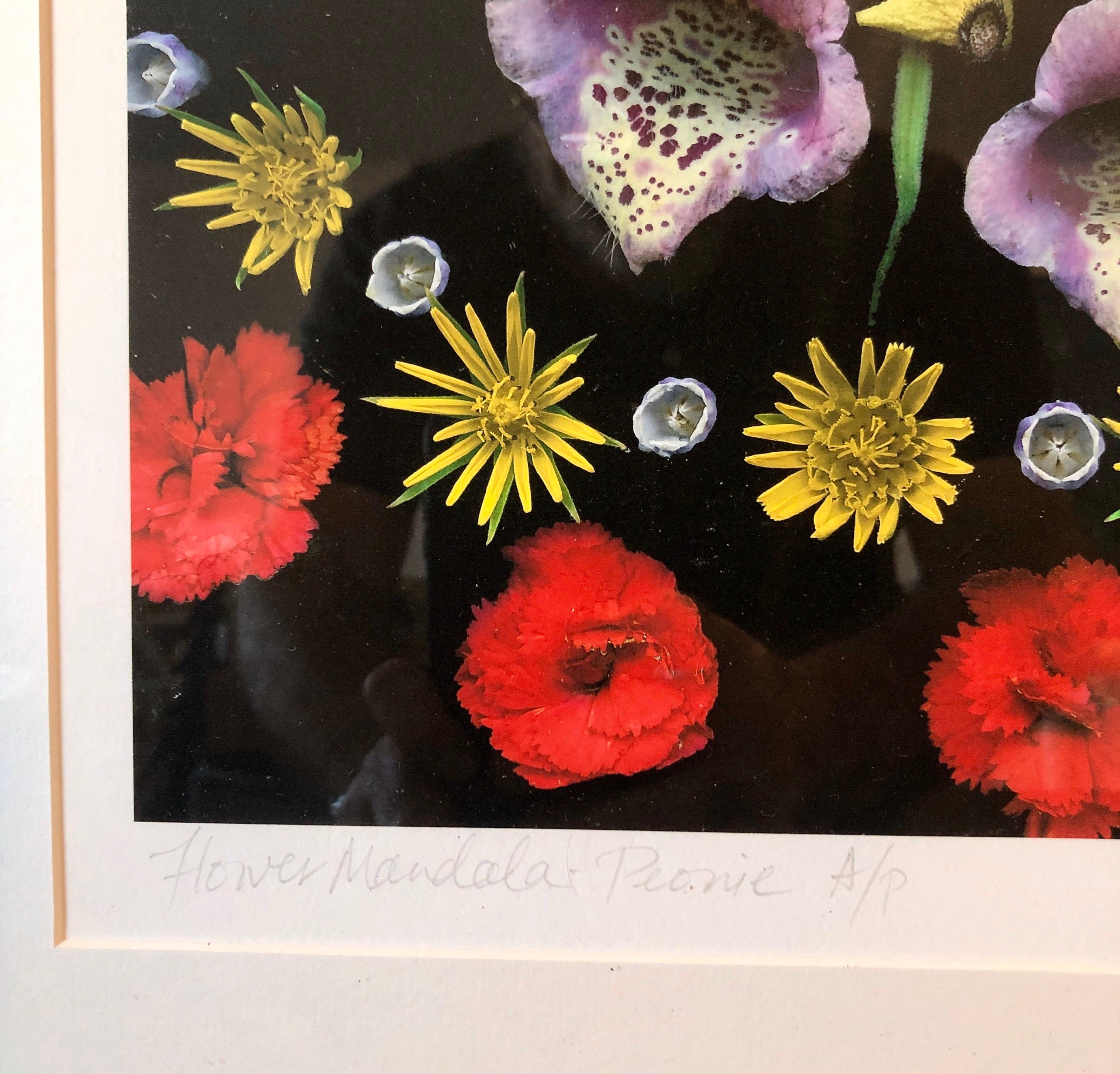 Blume Mandala Barock Foto Zeitgenössische Feministische Kunst Digitalfotografie Druck im Angebot 1