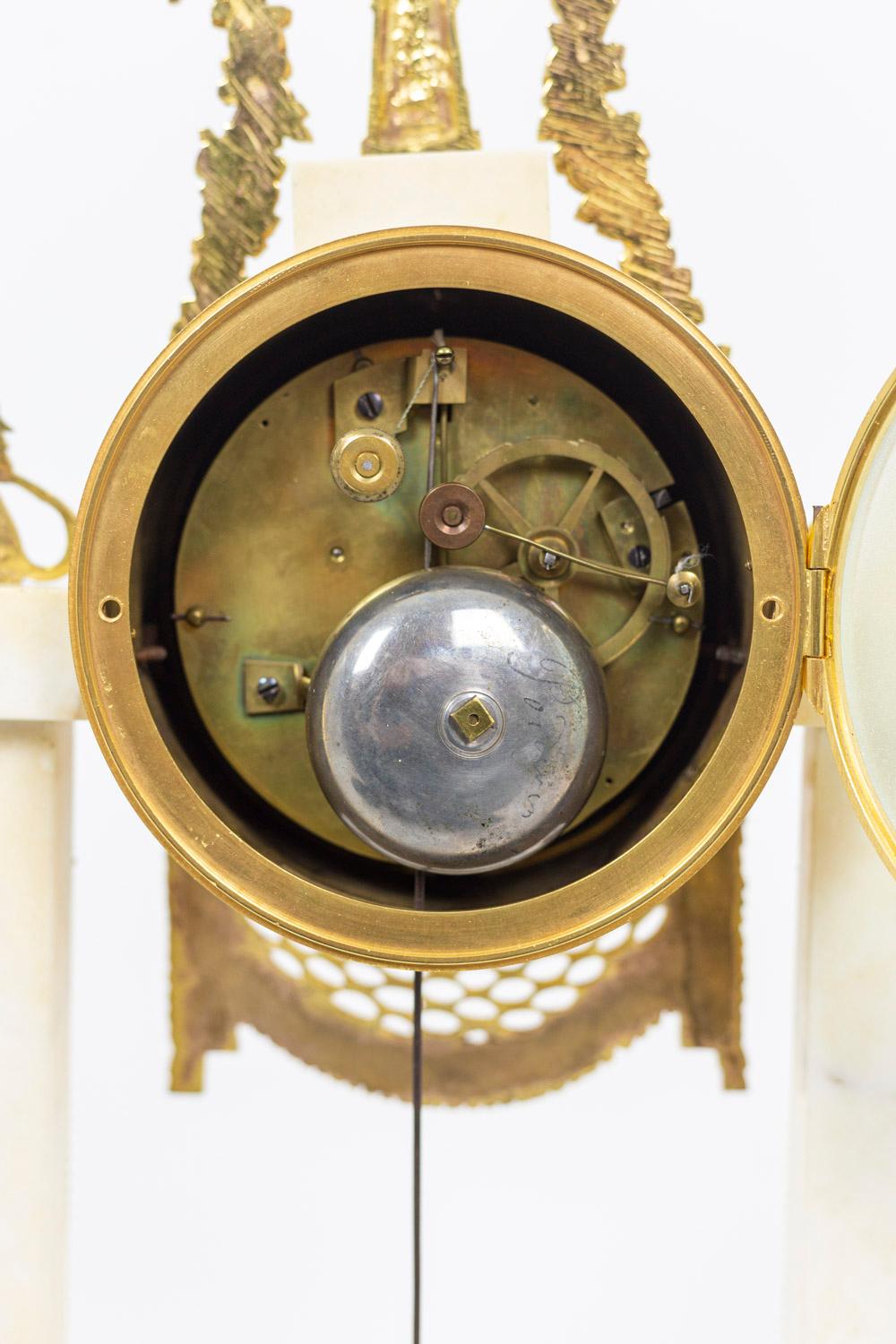 Portico Clock, Directoire Period For Sale 2