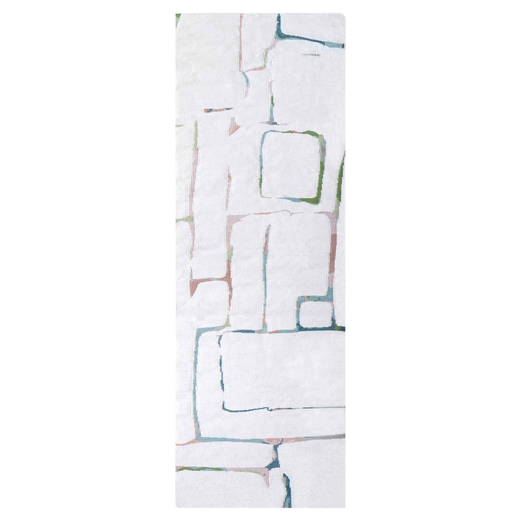 Portico Mehrfarbiger Flachgewebe-Teppich von Eskayel