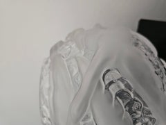 Portieux-Kristallvase, Mid-Century-Design  Frankreich 1950/60er Jahre