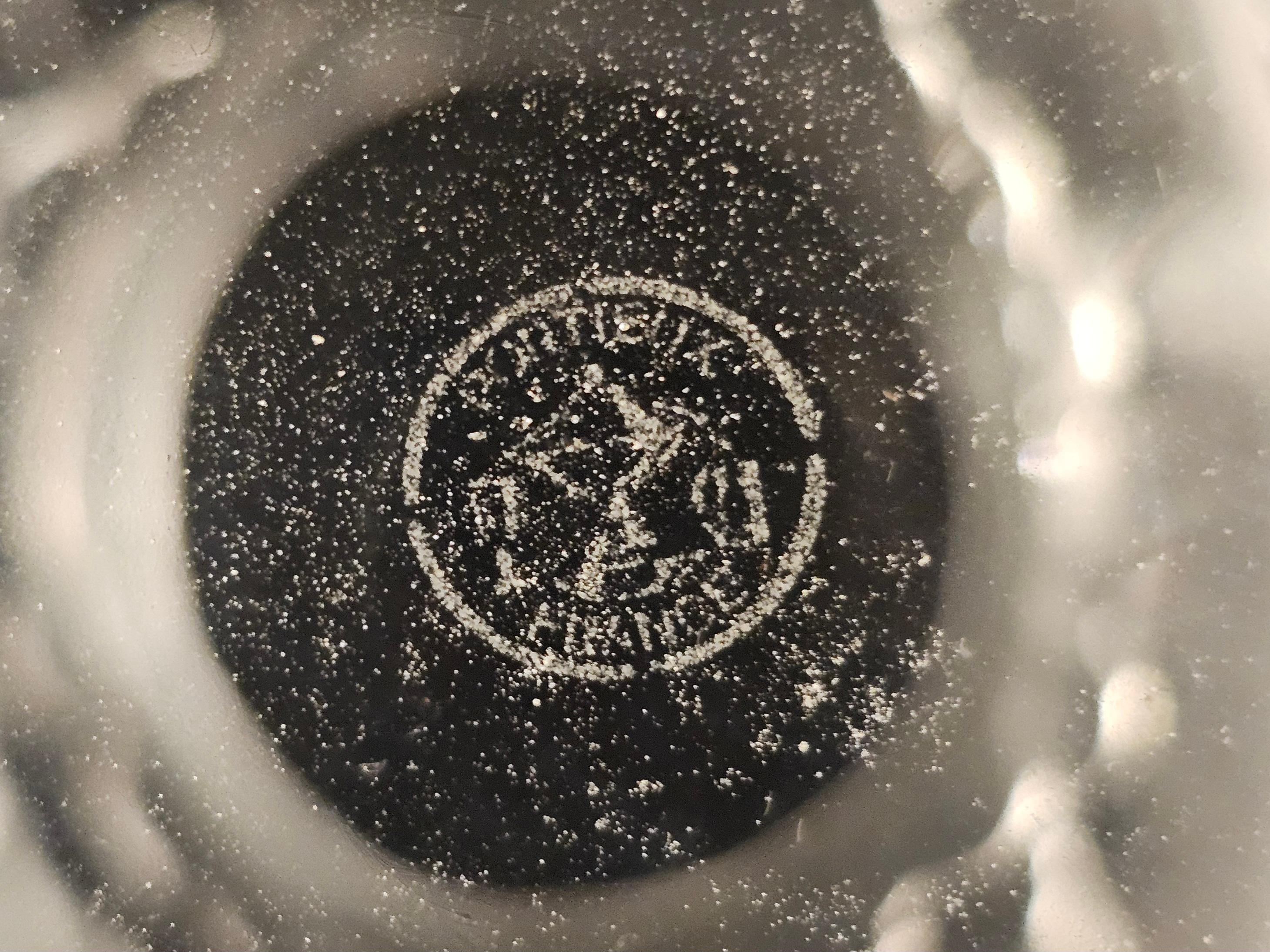 Francese Vaso di cristallo Portieux Design del Medioevo  Francia 1950/60 in vendita