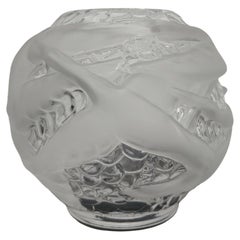 Portieux Crystal Vase Mid-Century Design  France 1950/60s
