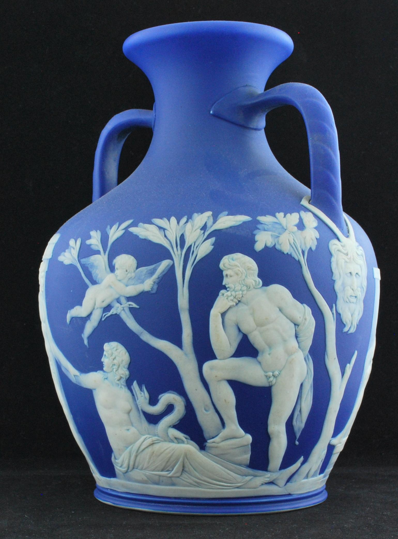 English Portland Vase, Full Sized, Wedgwood, circa 1840