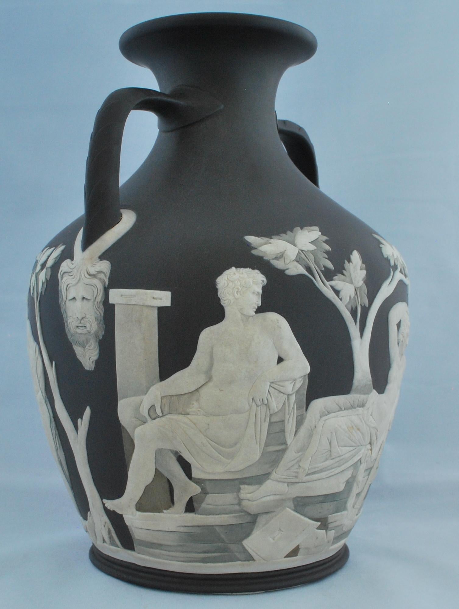 Neoclassical Portland Vase, Northwood, Wedgwood, circa 1880 For Sale