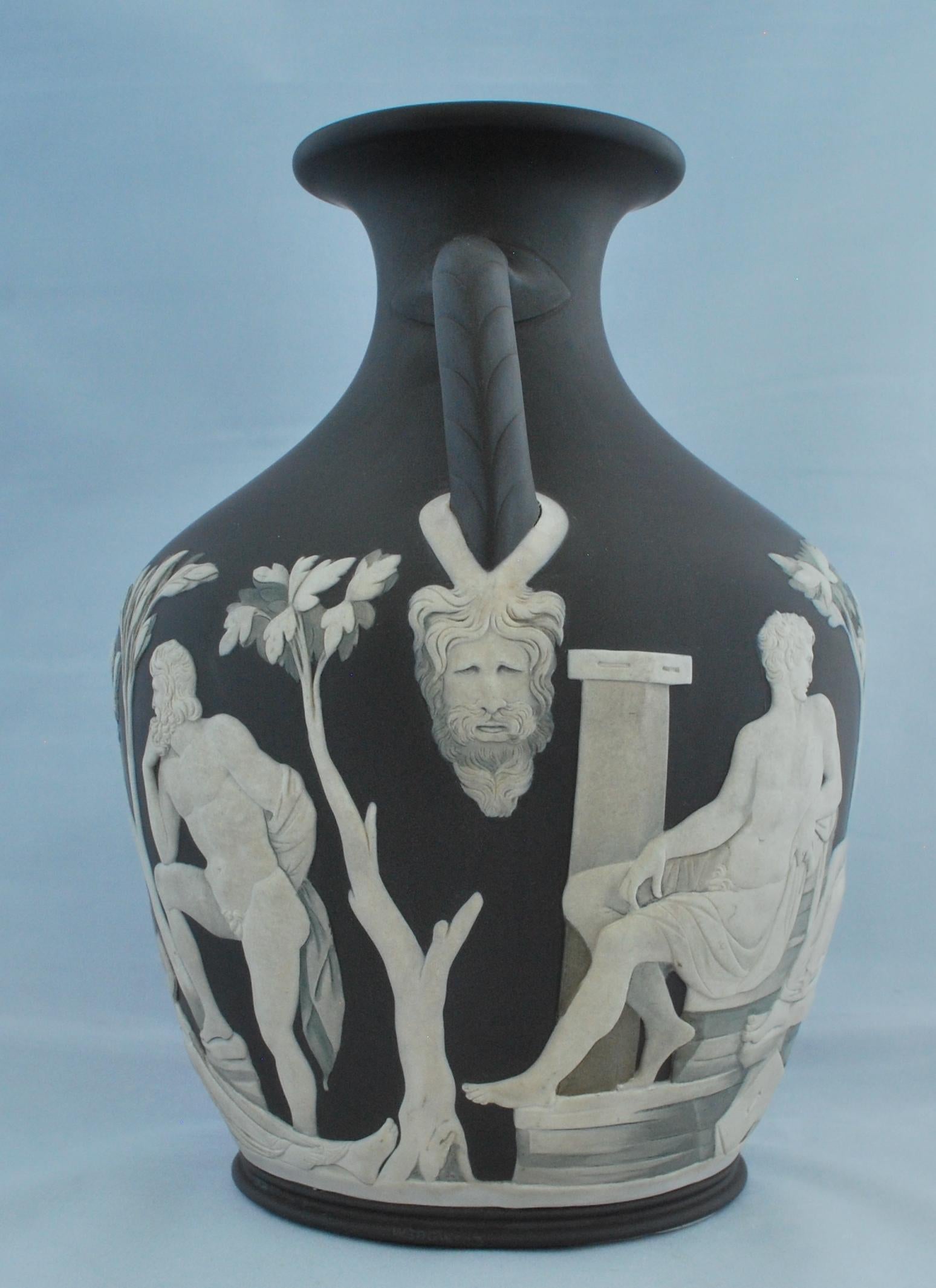 English Portland Vase, Northwood, Wedgwood, circa 1880 For Sale