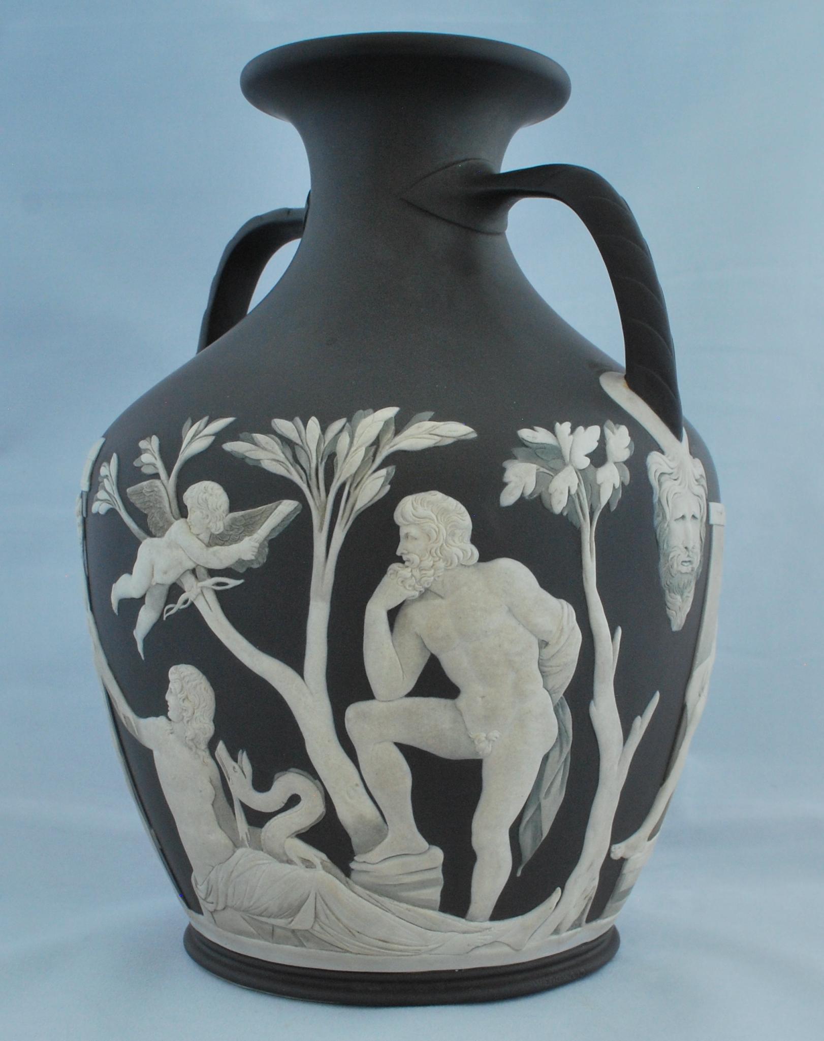 Neoclassical Portland Vase, Northwood, Wedgwood, circa 1880 For Sale