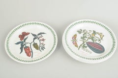 Portmeirion England. Set of 4 faience lunch plates. "The Botanic Garden" series