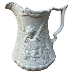 Portmeirion Parian Ceramic Jug, Victorian Design, British Heritage, 1950