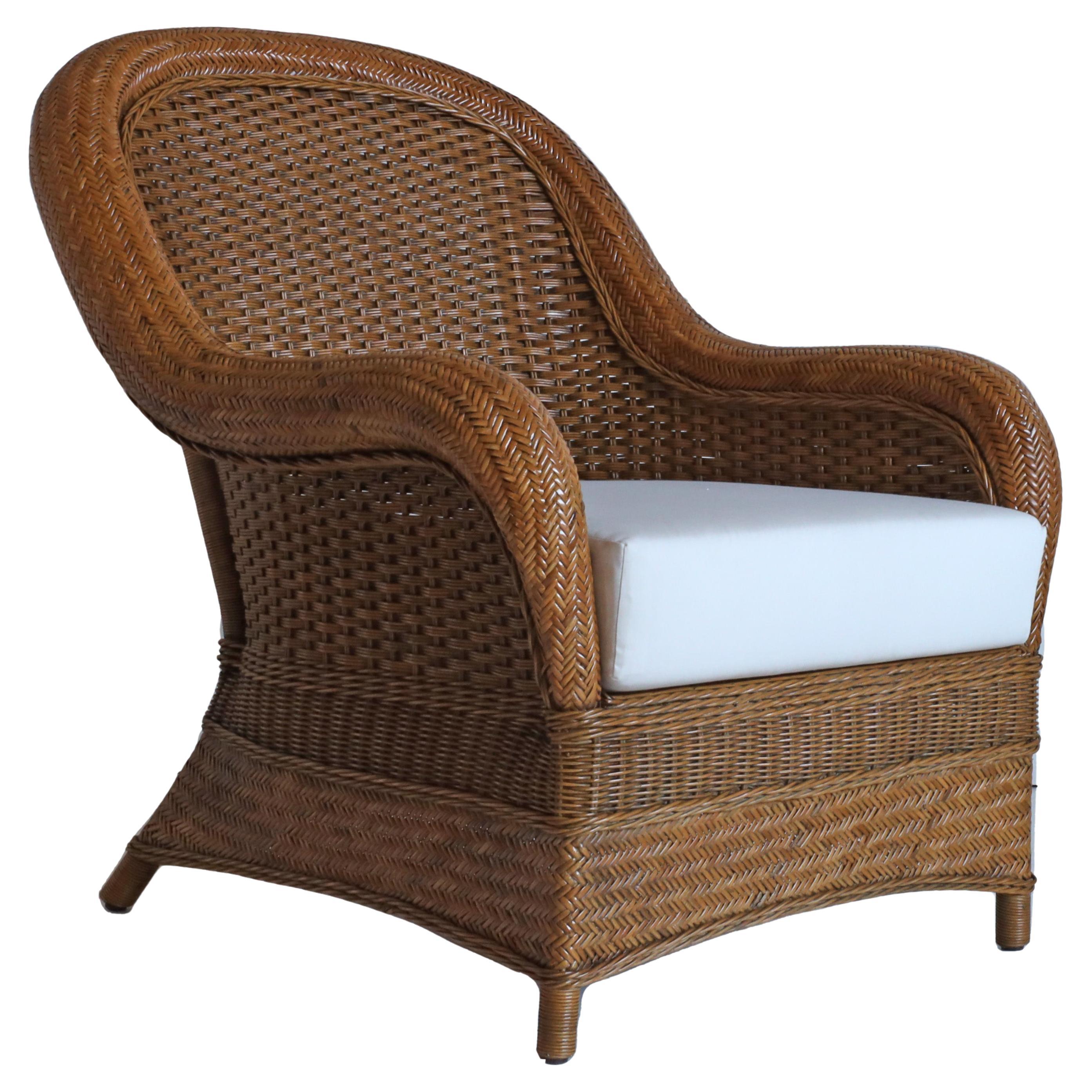 Fauteuil en rotin Porto Cervo en vente