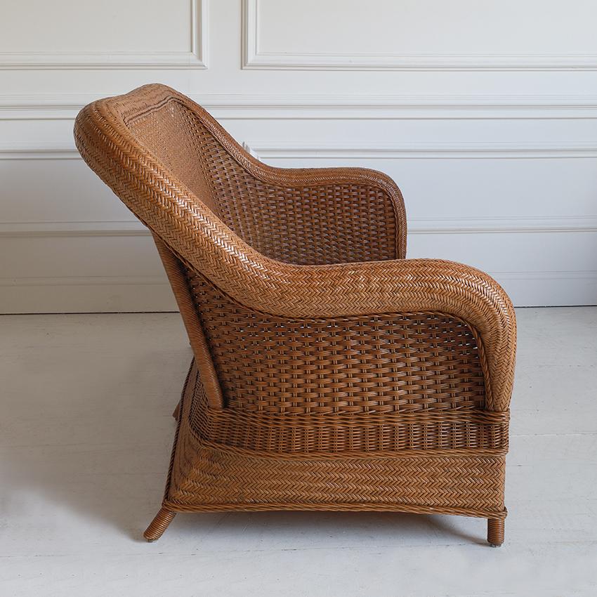 Porto Cervo Rattan Sofa In New Condition For Sale In London, GB
