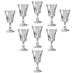 Vintage Baccarat Crystal Porto Wine Glasses Navarre, 1950s