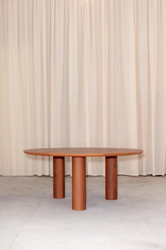 Tavolo da pranzo Porto, di Rain, Tavolo da pranzo contemporaneo, legno di quercia laminato