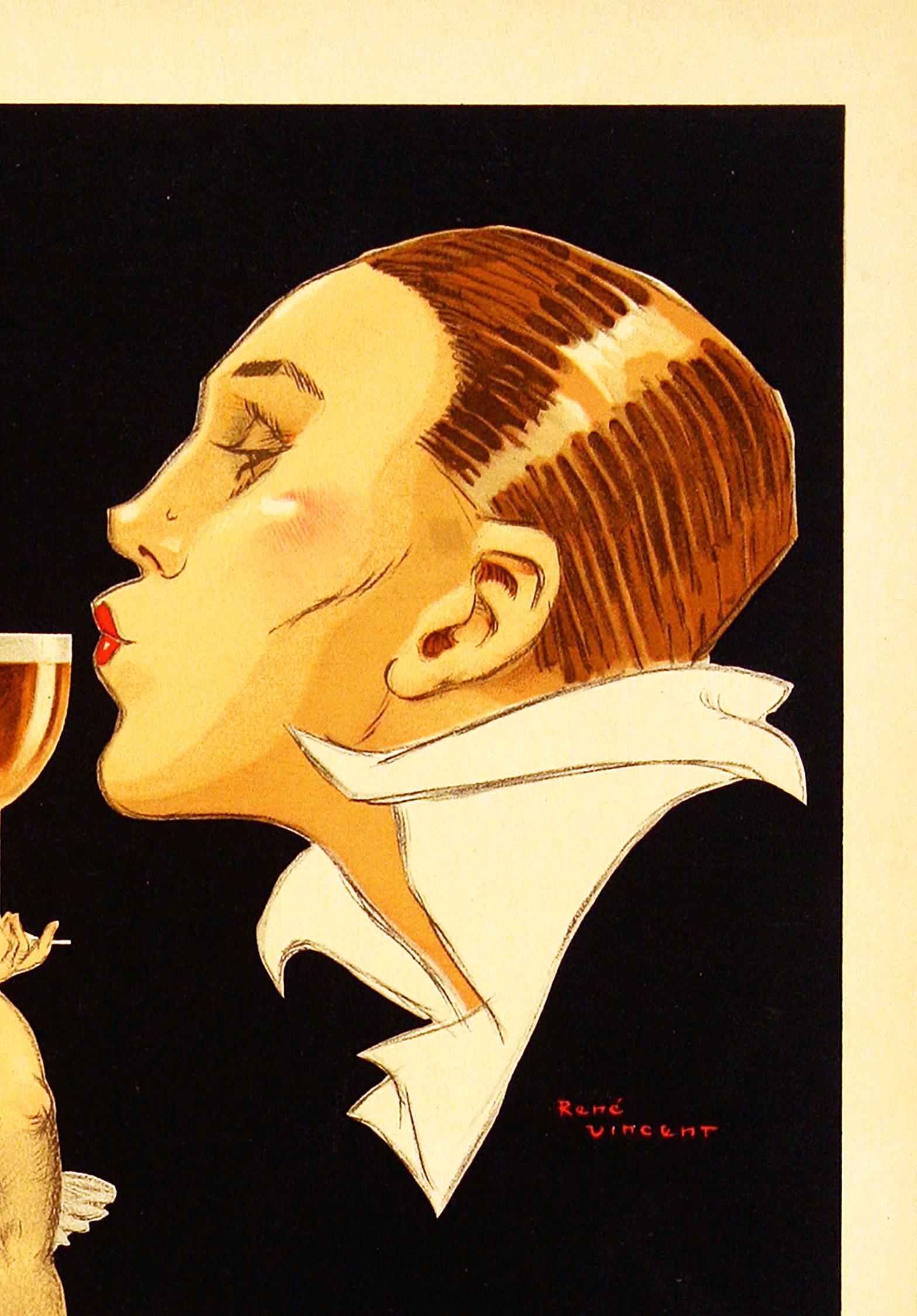 Porto Ramos, 1920 Vintage French Alcohol Advertising Poster In Excellent Condition In Bath, Somerset