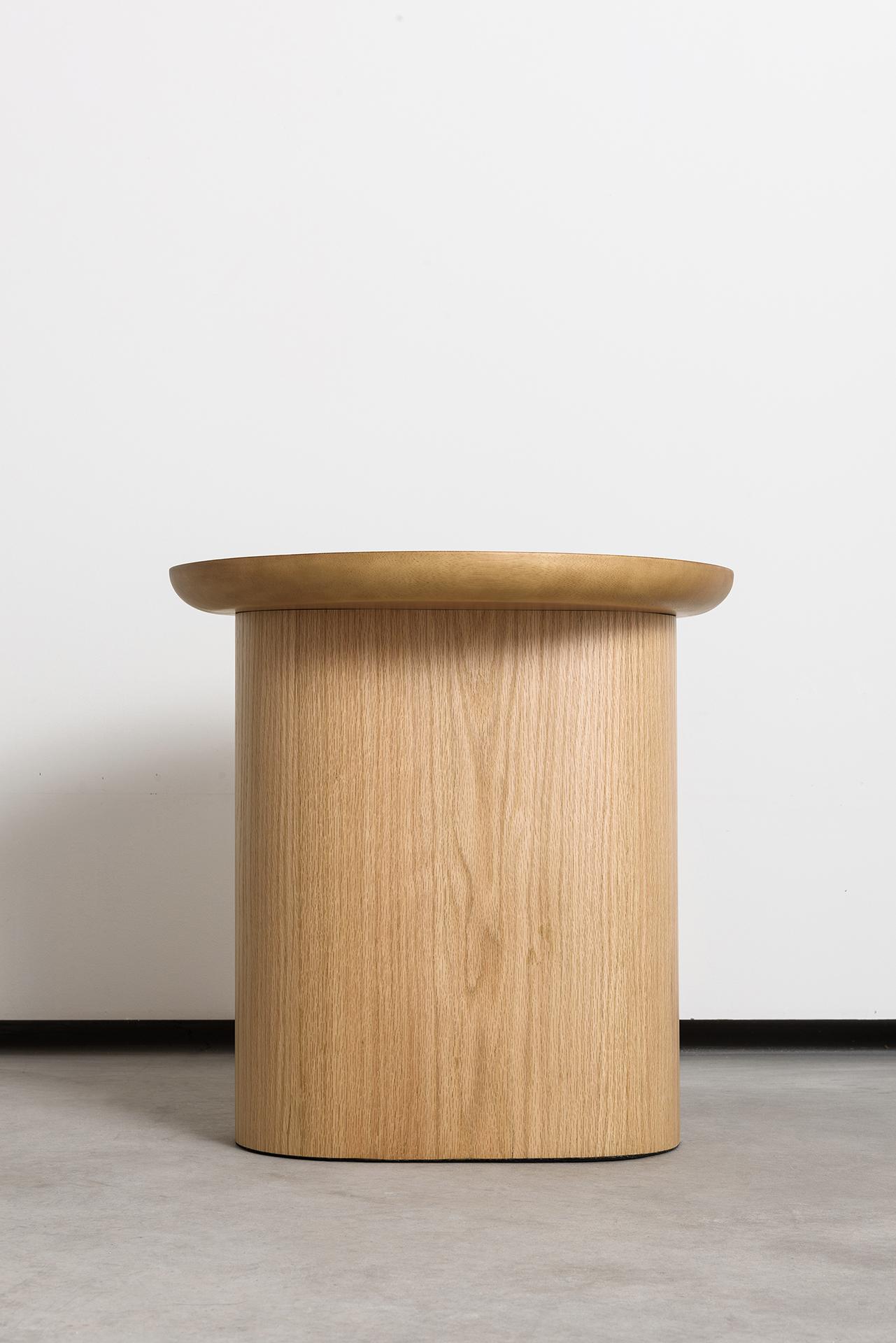 Brésilien Table d'appoint Porto Set, par Rain, table centrale contemporaine, bois de chêne stratifié en vente