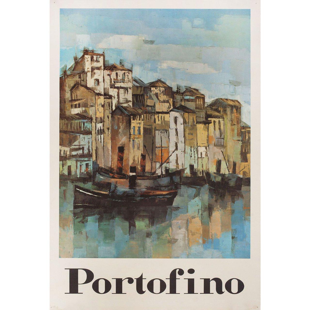 Original 1960s Italian poster by Clement Van Vlaardingen for “Portofino” (1960s). Very good-fine condition, rolled. Please note: the size is stated in inches and the actual size can vary by an inch or more.
   