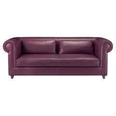 Portofino 2-Seater Purple Sofa by Stefano Giovannoni