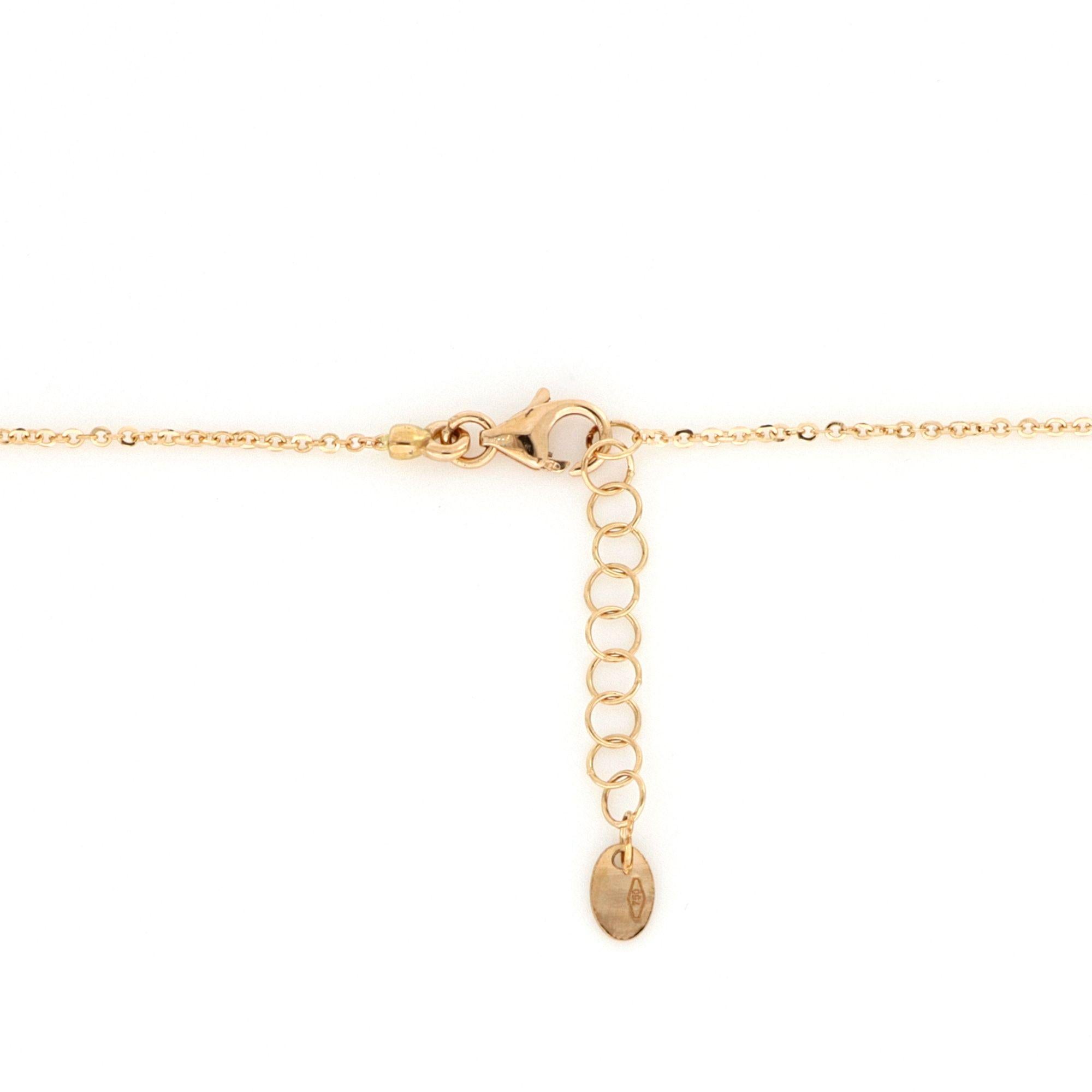 Contemporary 18 Kt Rose Gold Portofino Big Necklace With Diamonds For Sale