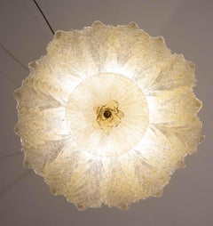 Portofino, Murano Glass Gold Flush Mount, 1970s
