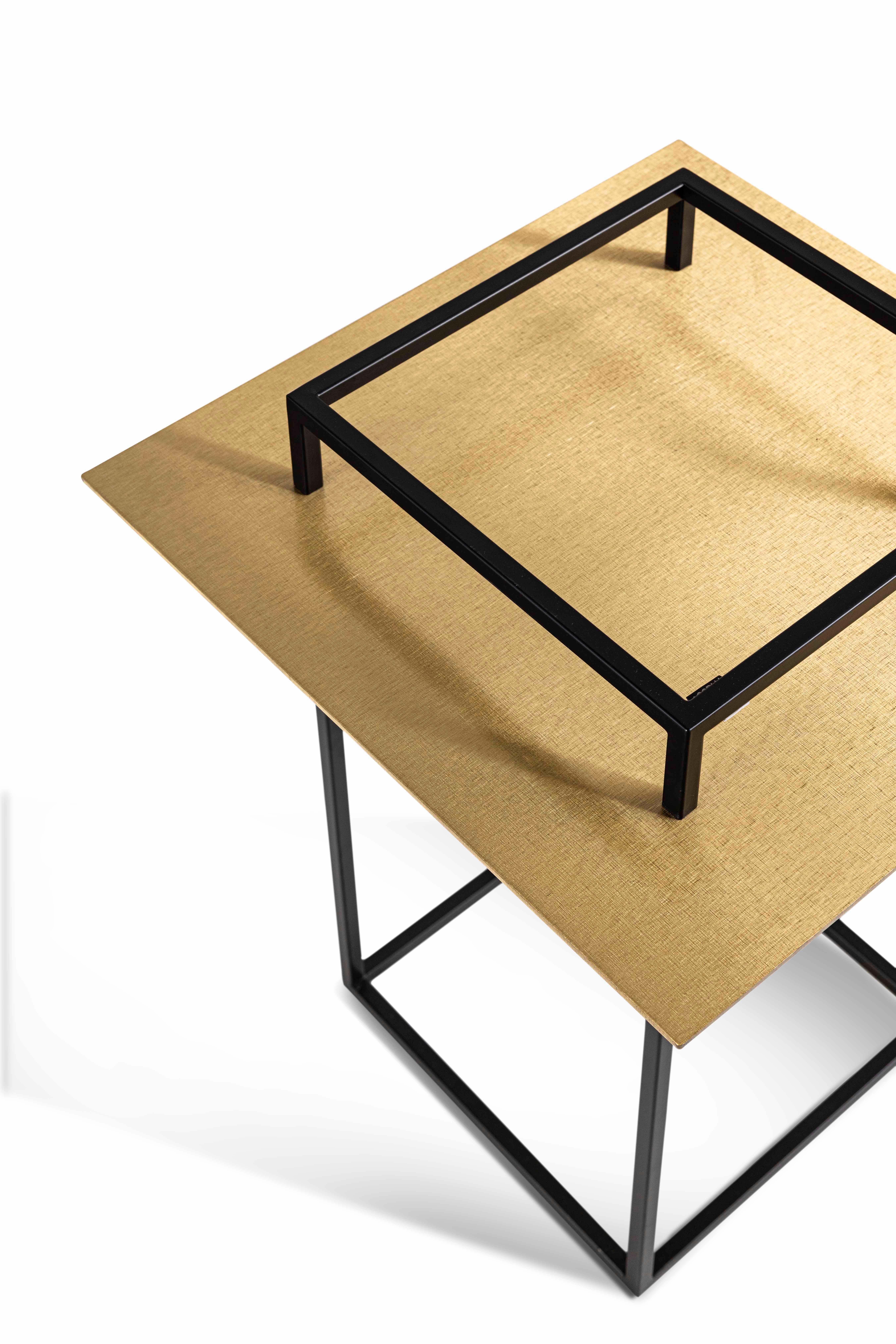 Portofino tavolino alto ottone Italian en venta
