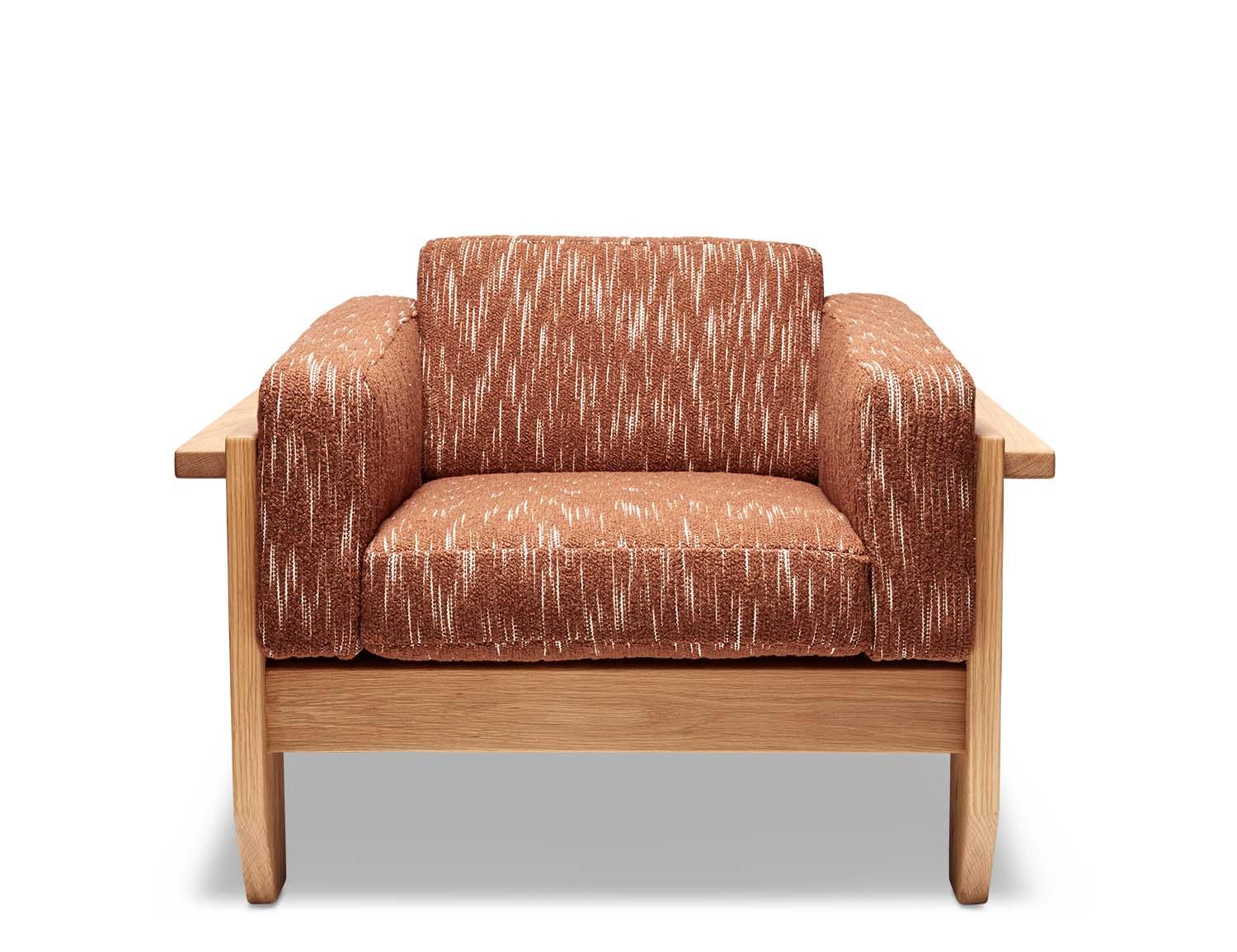 Portola lounge chair has a handcrafted solid wood frame with loose cushions. A matching ottoman is also available.

The Lawson-Fenning Collection is designed and handmade in Los Angeles, California.
Message us to find out which finishes are