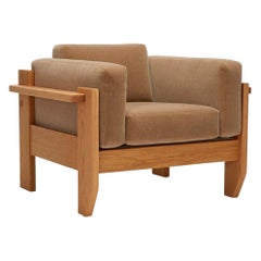 Lawson-Fenning Portola Lounge Chair, Solid Oak & Mohair, Modern Armchair