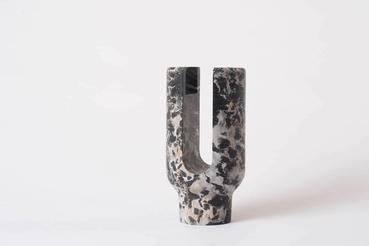Portoro Lyra candleholder by Dan Yeffet
Dimensions: Ø 143 x H 275 mm
Materials: Marble 


Marble available:
MARQUINA
GREY ST LAURENT
PORTORO
PAONAZZO
CALACATTA


Born in 1971 in Jerusalem, Israel. Studied Industrial Design at Bezalel