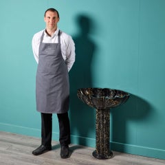 Portoro Marble Shell Pedestal Basin