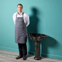 Portoro Marble Shell Pedestal Basin