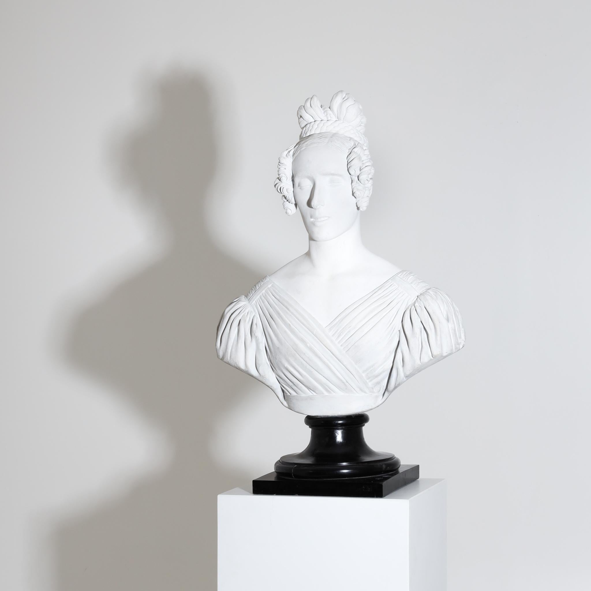 Metà XIX secolo Ritratto di donna, datato 1837 in vendita