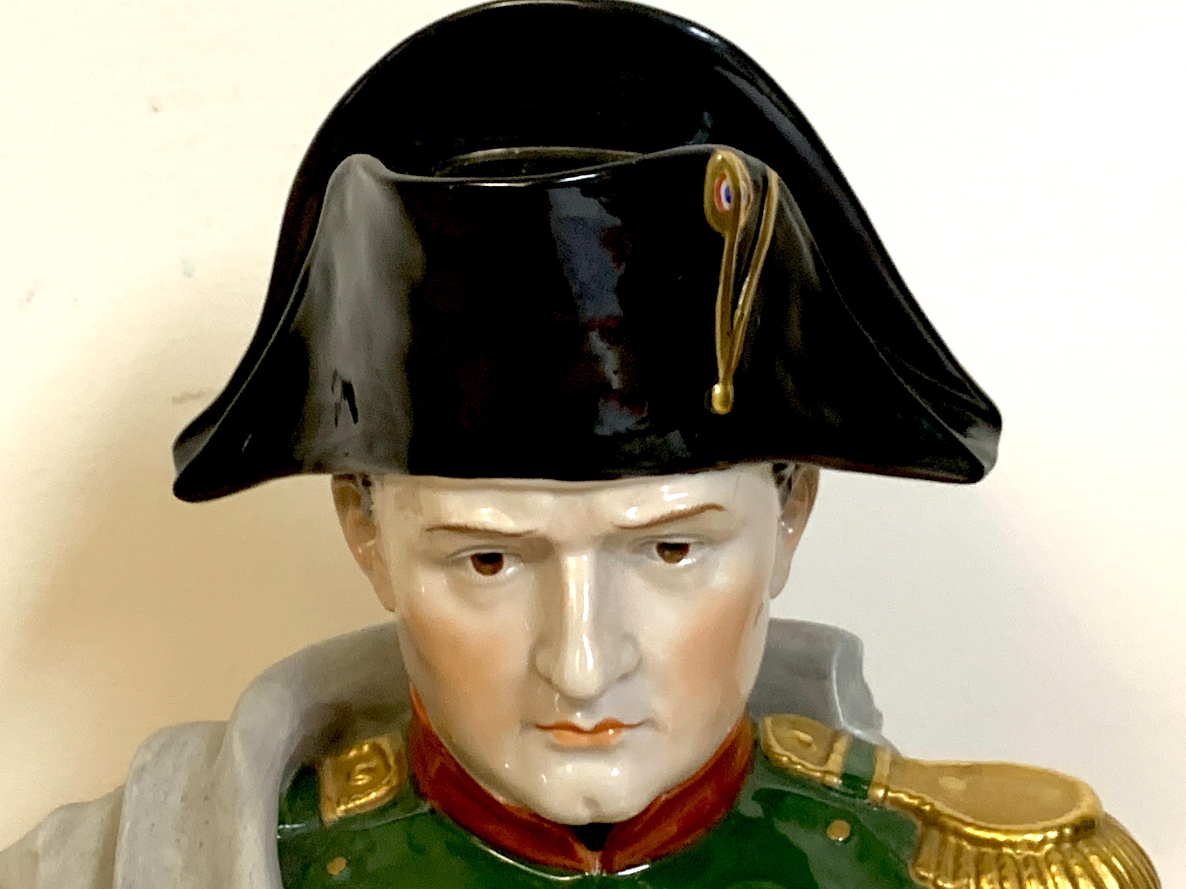 Empire Portrait Bust of Napoleon Bonaparte, by Sitzendorf