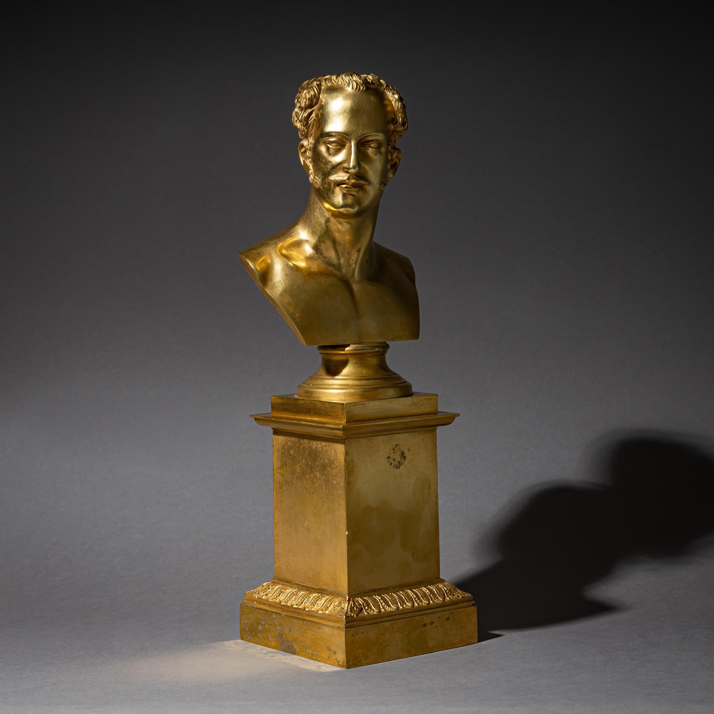 Portrait Bust of Tsar Nicholas I (1796–1855), Attributed to Fyodor Kowschenkow For Sale 4