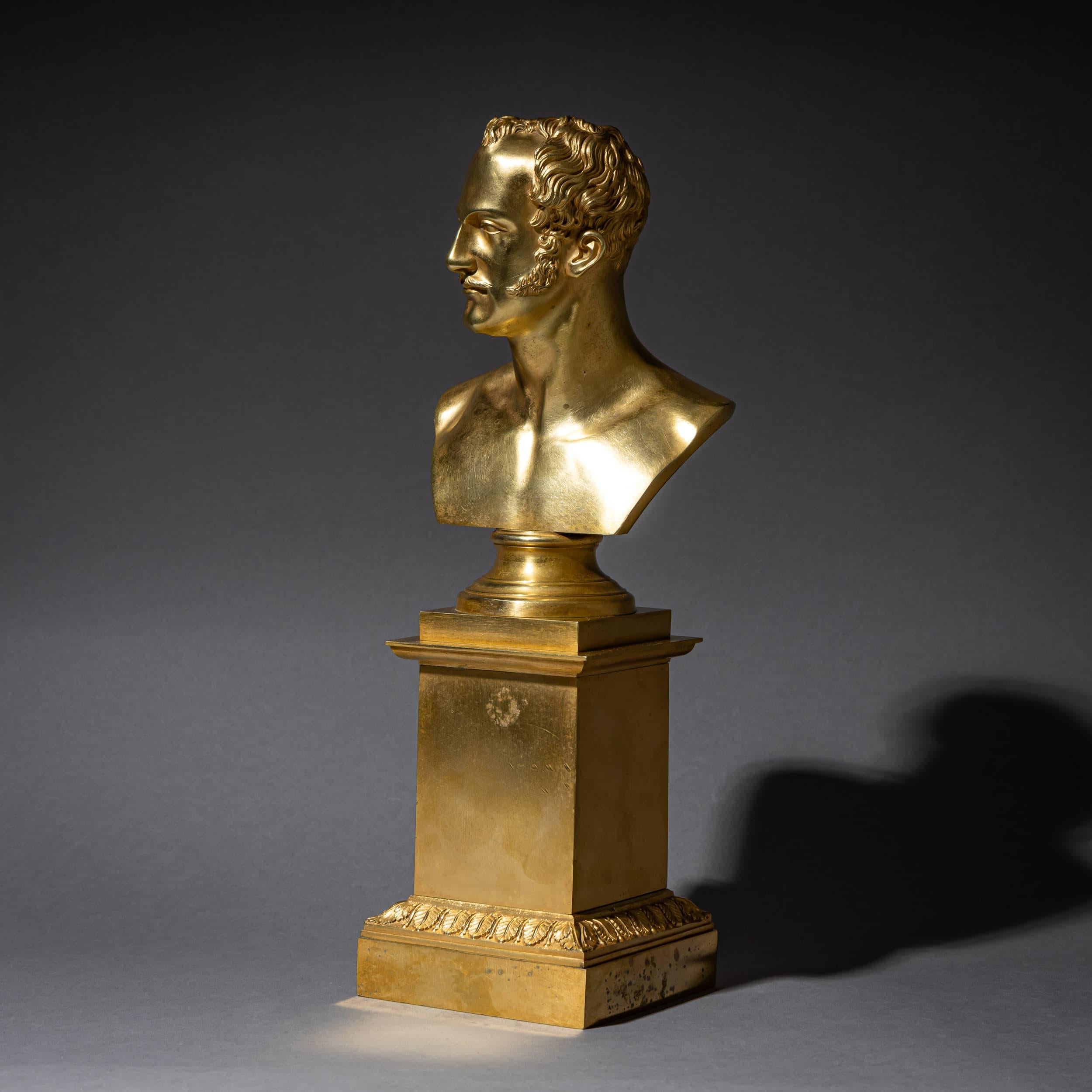 Portrait Bust of Tsar Nicholas I (1796–1855), Attributed to Fyodor Kowschenkow For Sale 5