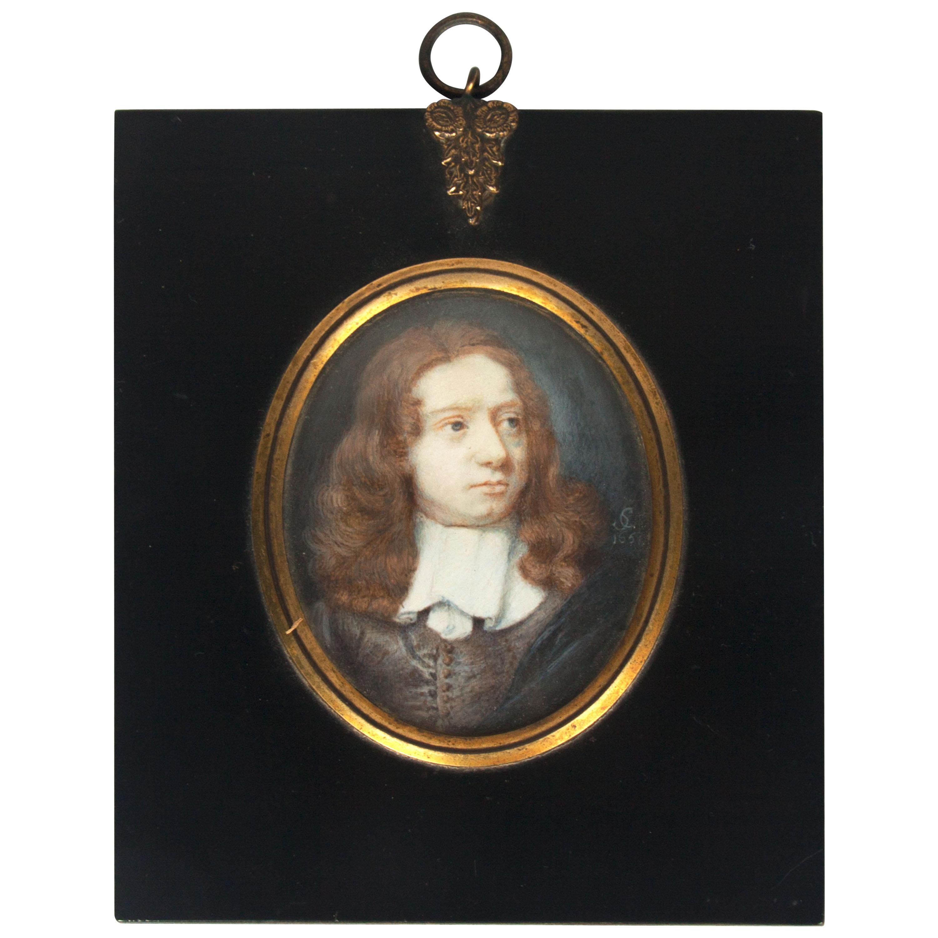 Portrait, Dated 1657, Signed by Samuel Cooper