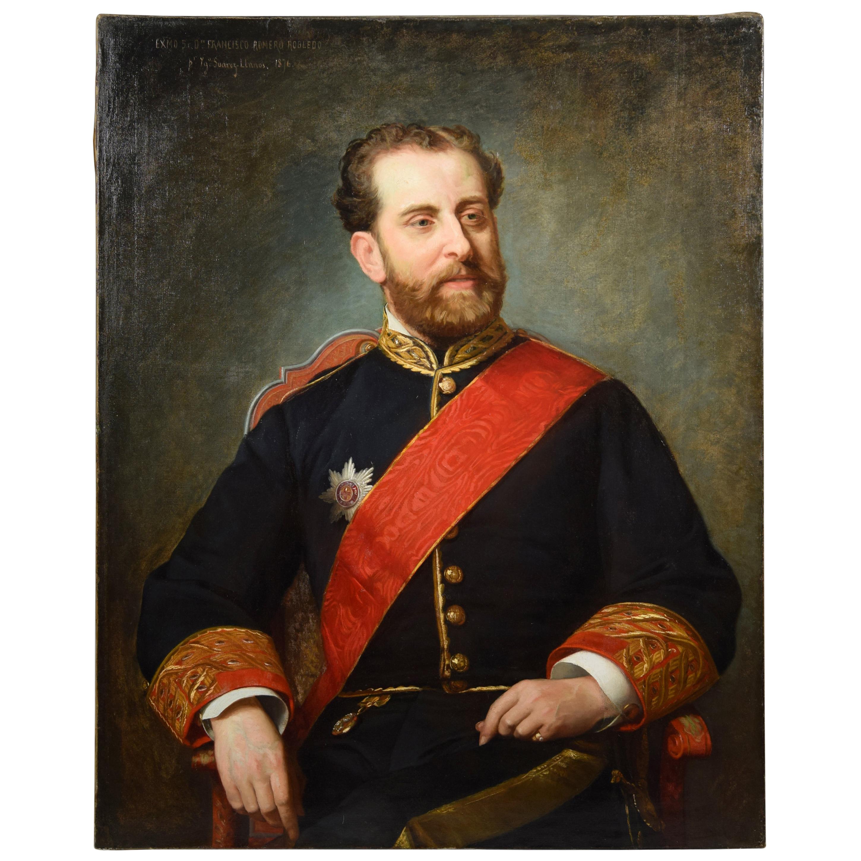 Portrait, Francisco Romero Robledo, Oil on Canvas, Suárez Llanos, Ignacio, Spain